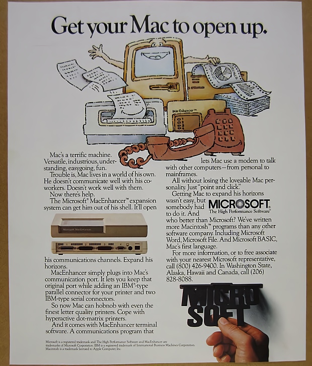 Microsoft Mac Enhancer Ad (1985)